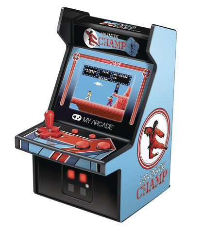 My Arcade Karate Champ Micro Player Arcade Machine: Fully Playable, 6.75 Inch Collectible, Color Display, Speaker, Volume Buttons, Headphone Jack