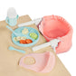 LullaBaby - Doll Clip On Table Seat - 14-inch Baby Doll Accessories - Bib & Pretend Food - Imaginative Play - Toy for Kids 2 Years +