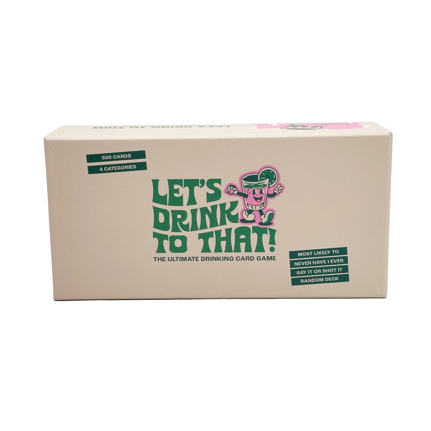 Island Dogs Let's Drink to That - Original Edition - The Ultimate Drinking Card Game - Card Games for Adults - Includes 500 Cards in 4 Categories