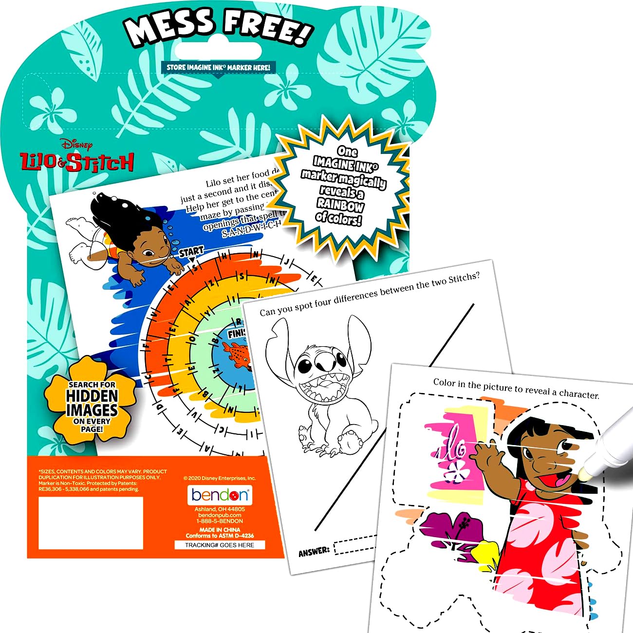 Disney Lilo and Stitch Coloring Book Super Set for Kids - Bundle with Activity Pad, Kids Coloring Book, Stickers and More