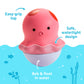 Munchkin® Bath Bobbers Mold Free Baby and Toddler Bath Toy, 6+ Months, Dolphin/Walrus/Octopus
