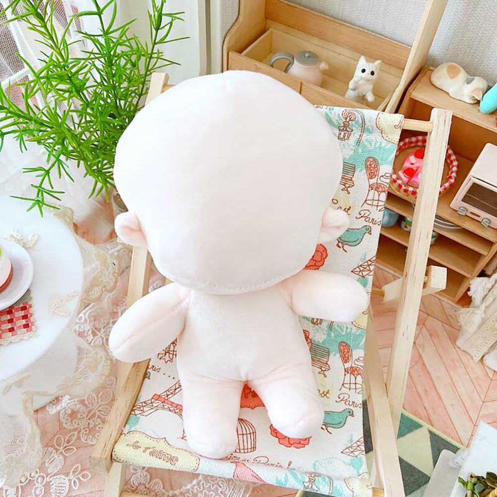 niannyyhouse 8in 20cm Plush Doll Plain Humanoid Stuffed Body Dress Up (Normal-with Skeleton)