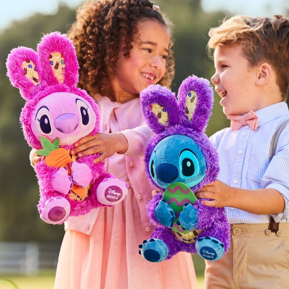 Disney Store Official Stitch Easter Plush, 13 Inches, for Boys and Girls, Squishy Animals, Perfect Easter Basket Stuffer or Spring Decor, Suitable