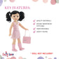 Emily Rose 14 Inch Fashion Doll Clothes 9-PC Ballet Essentials Bundle with Ballerina Practice Outfit & Sparkly Dance Recital Tutu | Halloween Costume
