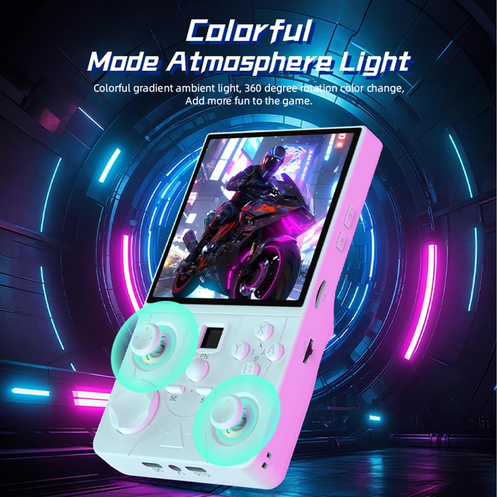 CWOHNRT DC40V Retro Handheld Game Console ,4.0 Inch IPS Screen Open Source Retro Video Gaming Console,Preloaded Classic Games with Multiple