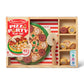 Melissa & Doug Wooden Pizza Party Play Set, 36 Self-Stick Toppings, Pizza Toy Kitchen Set & Play Kitchen Accessories, Preschool Toys for Boys & Girls