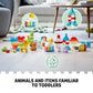 LEGO DUPLO Classic Creative Building Time 10978 Bricks Box, Learning Toy for Toddlers & Kids 18 Months Old, with Unicorn, Heart and Giraffe Toys