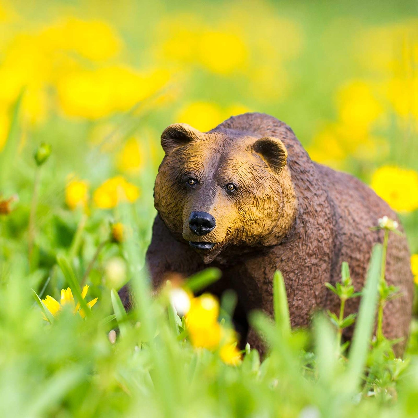 Safari Ltd. Grizzly Bear Figure - Realistic 9" Brown Bear Model - Educational Toy for Boys, Girls, and Kids Ages 1+