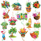 32pcs Hawaiian Aloha Party Decorations, Hawaiian Aloha Birthday Banner Hanging Swirls,Tropical Hawaiian Theme Summer Beach Party Supplies