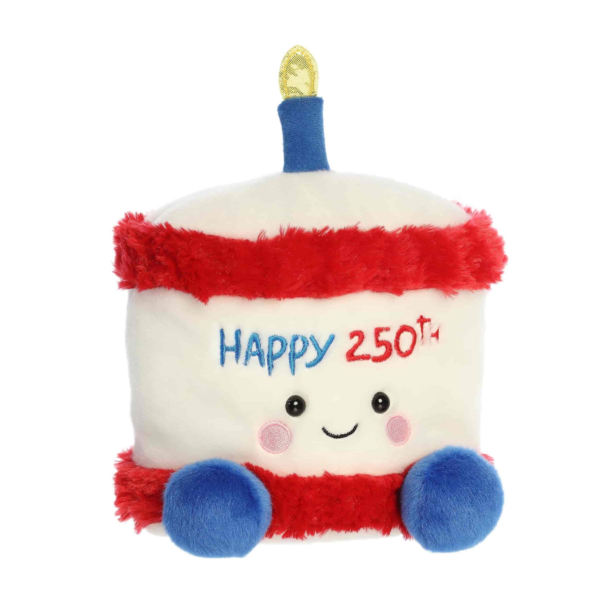 Aurora® Adorable Palm Pals™ Party Sized Limited Edition America B'Day Cake™ Stuffed Animal - Fun Characters Now in Bigger Sizes - Perfect