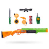 XSHOT Role Play Big Hunter by ZURU - Outdoor Explorer Role Play Kit with Non-Firing Blaster, 6 Ejecting Rounds, Knife, Walkie Talkie, Compass