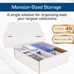 BCW Monster Box - 1ct Trading Card Storage Box | Holds 3200 Cards | Sports & TCG Card Organizer