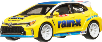 Hot Wheels Premium Car Culture Collectible Toy Car, 1:64 Scale Die-Cast Toyota Corolla GR, Slide Street Vehicle with Real Riders Tires