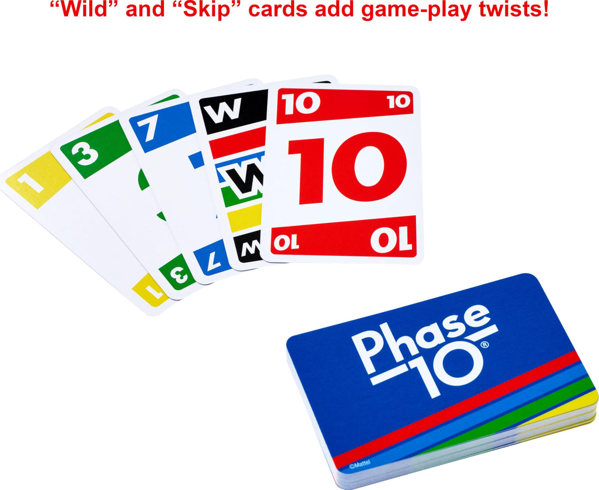 Mattel Games W4729 Phase 10 Card Game
