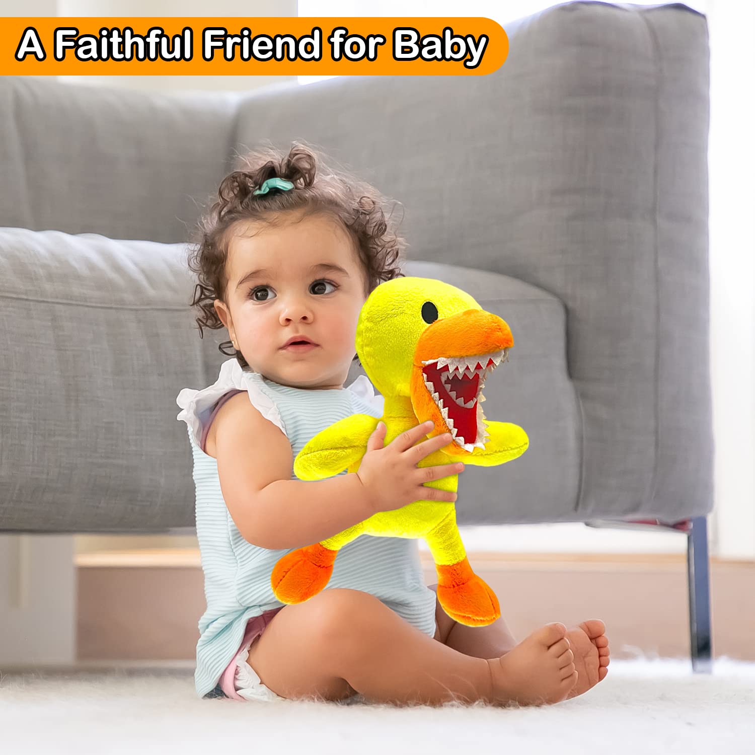 TwCare Yellow Plush Toy for Kids Adults, Playing with Family, Soft Stuffed Animal Plushie Toys, Plushies Birthday Thanksgiving Christmas Festival