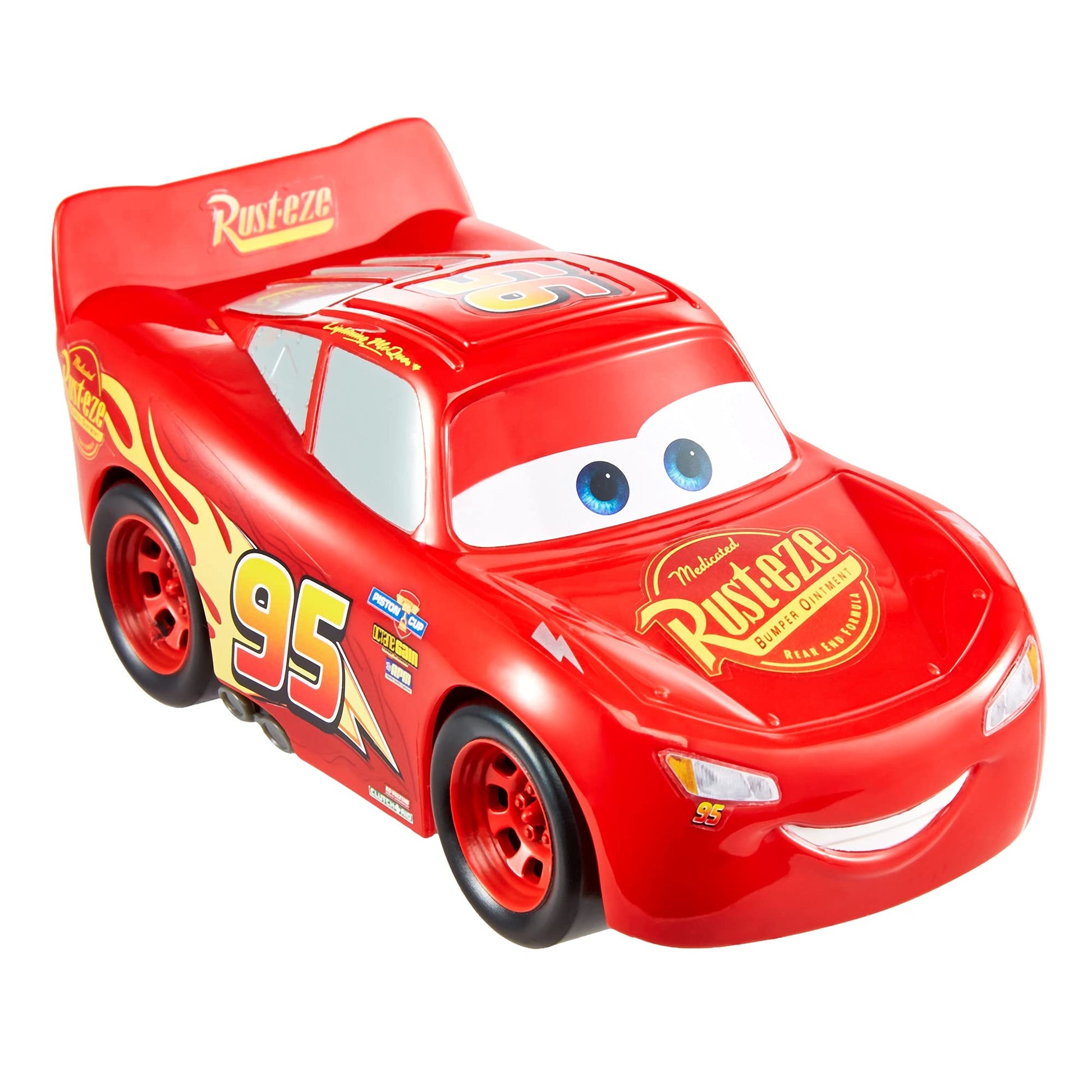 Disney Cars Toys Track Talkers Lightning McQueen, 5.5-in, Authentic Favorite Movie Character Talking & Sound Effects Vehicles, Fun Gift for Kids Aged