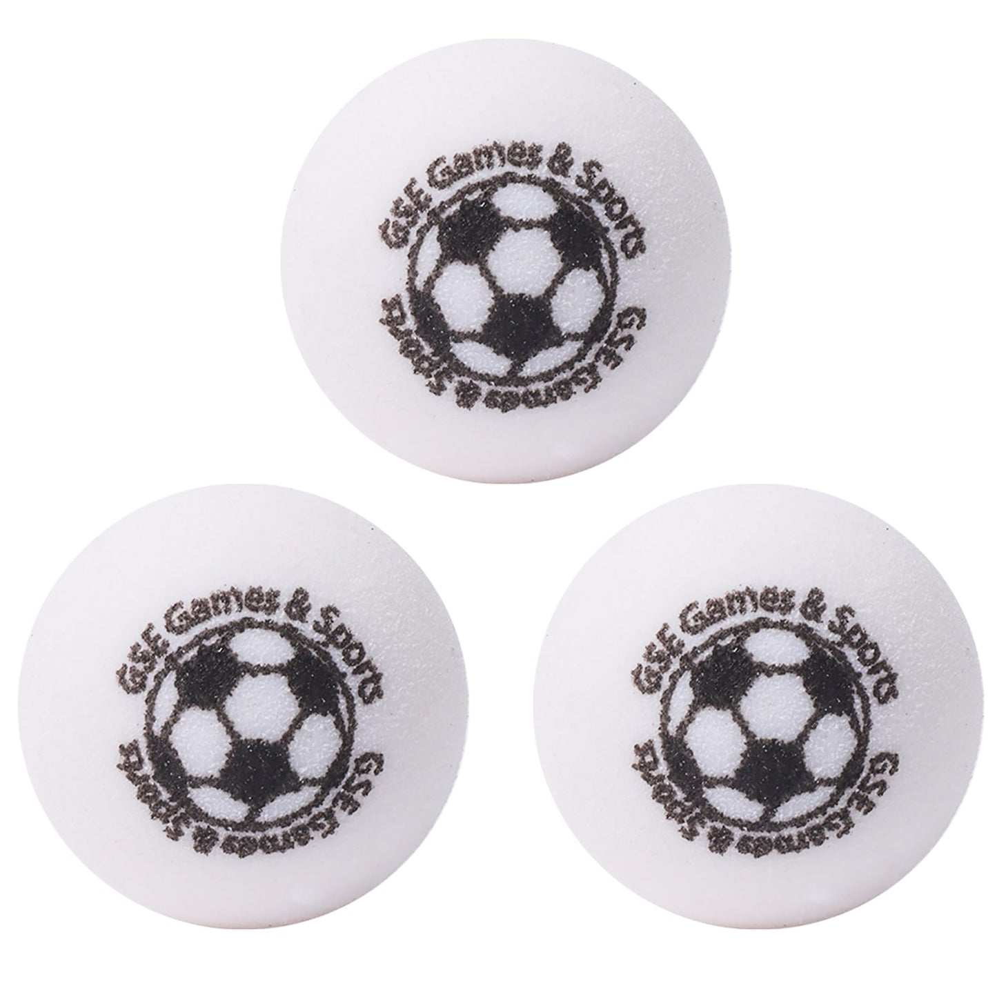 GSE Games & Sports Expert Set of 3 Regulation Size 35mm(1.38") Table Replacement Foosball Balls, Official Tournament Table Soccer Balls, Foosball
