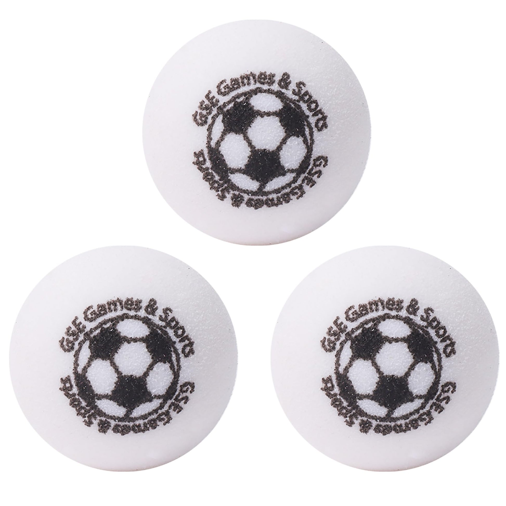GSE Games & Sports Expert Set of 3 Regulation Size 35mm(1.38") Table Replacement Foosball Balls, Official Tournament Table Soccer Balls, Foosball