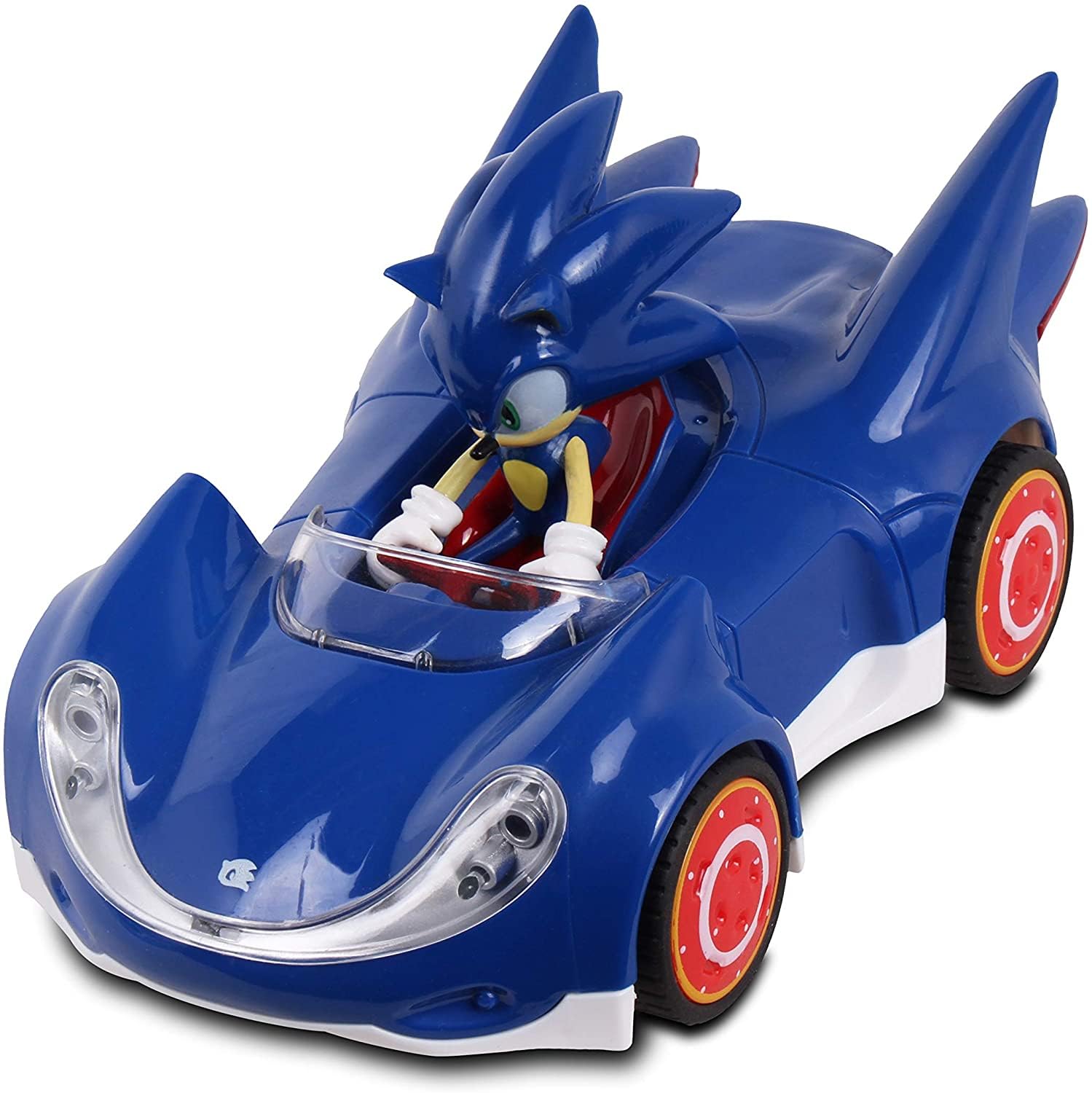 Sonic Race Car Set - Toy Bundle with Pull Back Racecar, Stickers & More