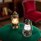 Bronze Color Miniature Lamps for Dollhouse, Doll House Retro Oil Lantern Dollhouse Accessories Scene Ornaments Miniature Scene Model Hurricane Lantern