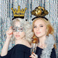 KALOR Sparkling 2026 New Year Headbands 6-Pack, Black Gold Glitter Party Headbands for New Year's Eve Party Supplies, Countdown Parties, No Assembly