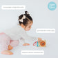 Pearhead Wooden Kaleidoscope Camera Toy, Montessori Pretend Play Camera with Click Button and Soft Strap, Creative Learning Toy for Toddlers 12m+