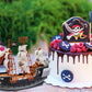 The Dreidel Company 10 inch Pirate Boat Detailed Pirate Ship Adventure Playset, Pirate Toy, Pirate Party Favor, Excellent for Children Ages 3+