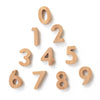 Wee Gallery Bamboo Numbers Set - Number Learning for Baby, Toddler, Preschool Age Kids - Interactive Wooden Numbers to Stimulate Early Development