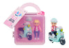 Baby Born MINIS Playset - Light Skin Tone Doll with Blue Eyes, Scooter & Helmet Accessory, Includes Reusable Carrying Case for On-The-Go Playtime