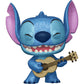 Funko S t i t c h with Ukulele [Dia Collection] (EE Exc): P o p ! Vinyl Figurine Bundle with 1 Compatible 'ToysDiva' Graphic Protector (1044-57488 -