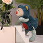 Ninqukico Plush Cute Bear Stuffed Animal Gifts for Kids, Cuddlekins 15Inches, Decorative Cuddly Toy with Mint Scarf, Collectible Room Decor (Blue