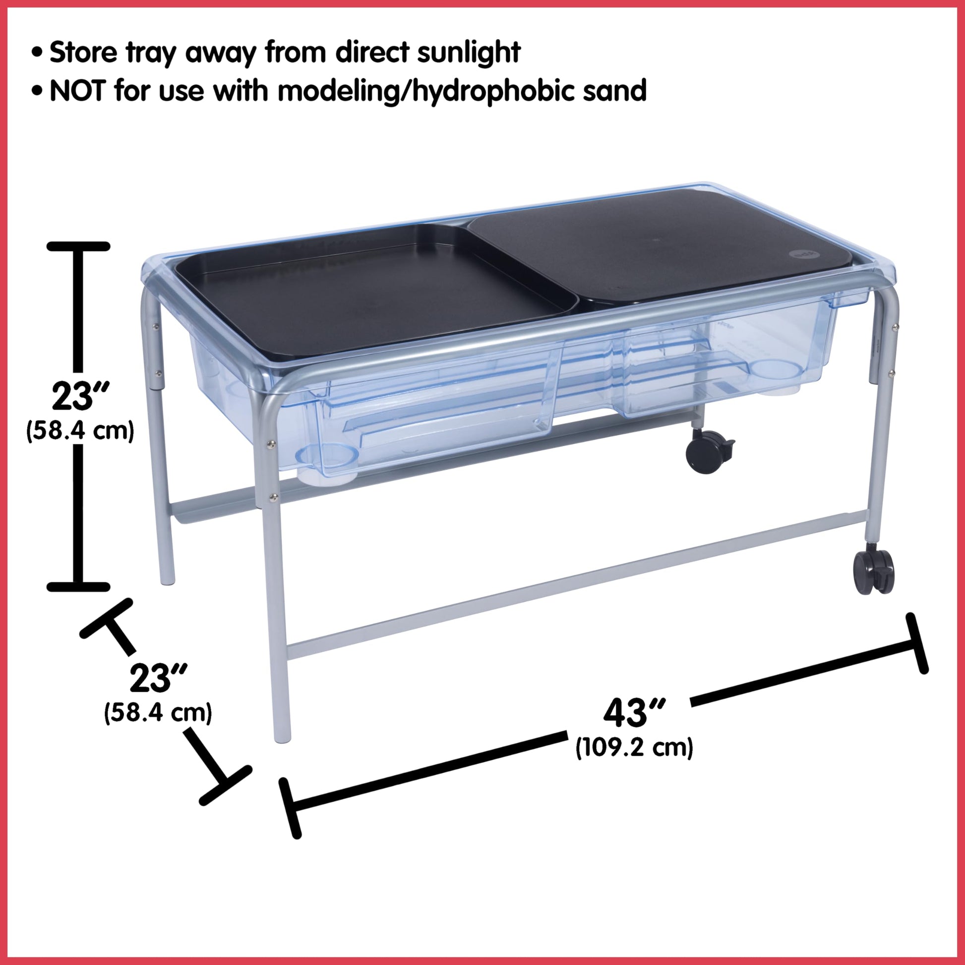 edxeducation Sand and Water Table, Indoor and Outdoor Sensory Table