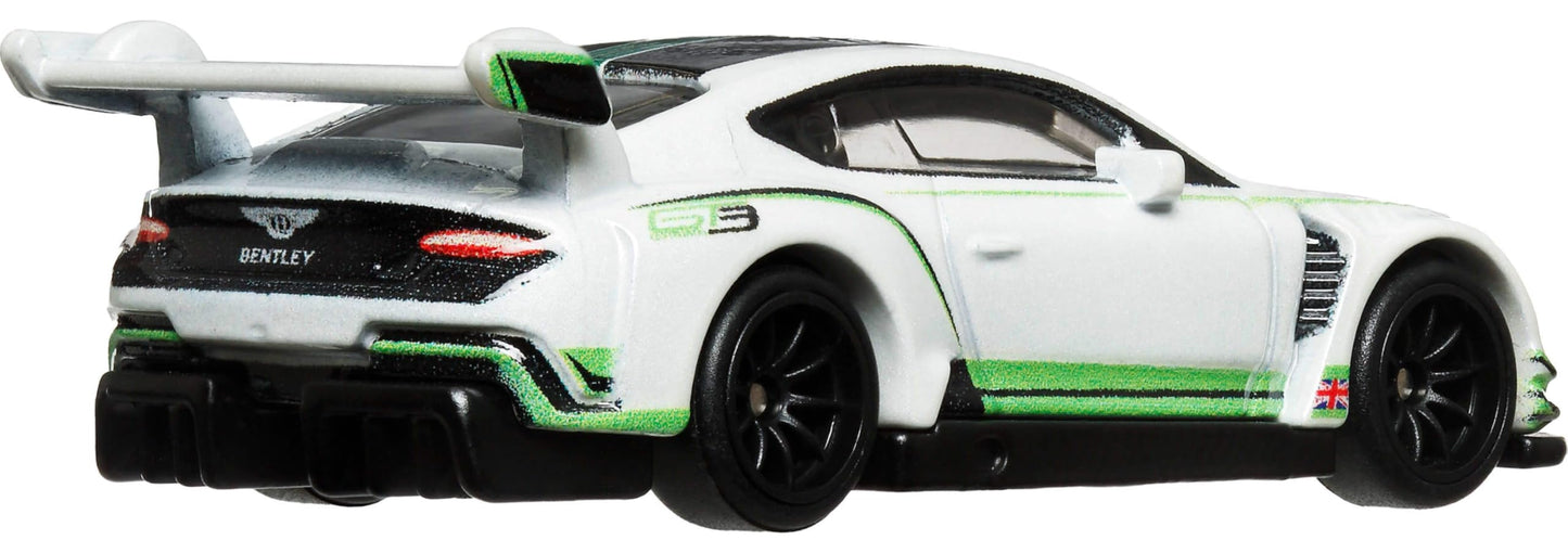 Hot Wheels Premium Car Culture Collectible Toy Car, 1:64 Scale Die-Cast Bentley Continental GT3, Race Day Vehicle with Real Riders Tires