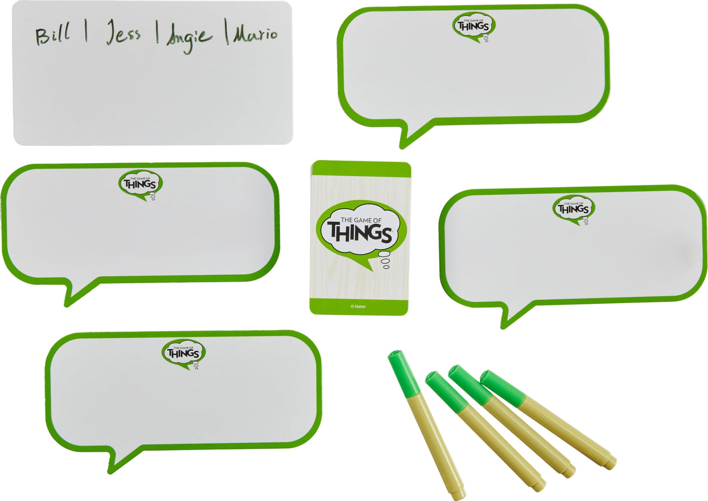 Mattel Games the Game of Things Party Board Game for Teens, Adults, Family Nighs & Parties, Includes Erasable Boards & Wet Erase Markers