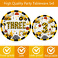Letromp 80 Pcs Construction 3rd Birthday Decorations Construction Three Years Old Disposable Paper Dinner Plates Napkins Forks Dinnerware for Dump