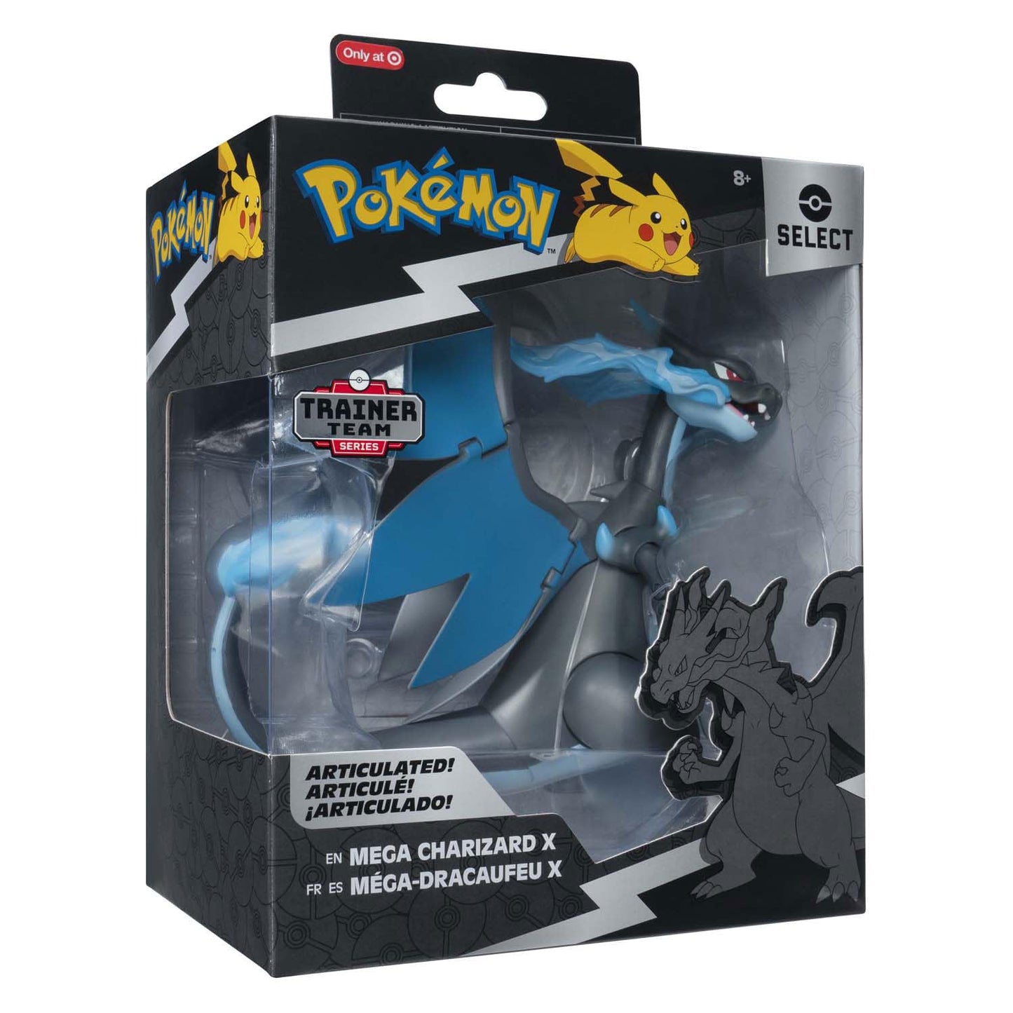 Pokémon Select Mega Charizard X - 6-Inch Super-Articulated Figure with 15 Plus Points of Articulation