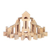 Melissa & Doug Standard Unit Solid-Wood Building Blocks with Wooden Storage Tray, 60-Piece Hardwood Sorting & Stacking Toys for Building & Balancing,