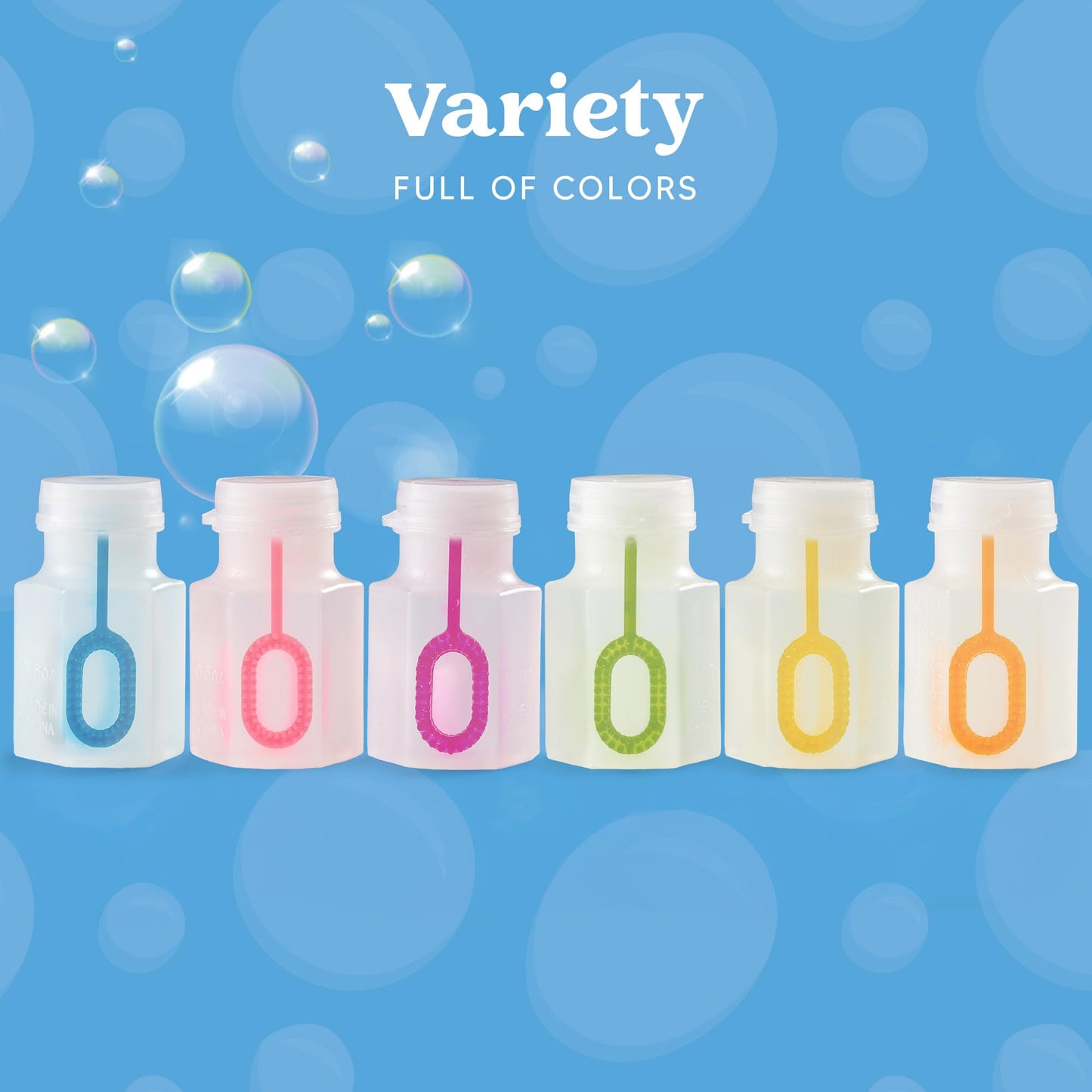 JOYIN 24 Pcs Mini Bubble Wands Assortment Party Favors Toys for Kids Child, Summer Gifts Bubbles Fun Toys,Wedding, Bath Time,Summer Outdoor Gifts