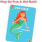 Arizona GameCo Giant Go Fish Card Game for Kids and Families - Play Go Fish and Old Maid - Large 5x7in Cards - Adorable Animal Art - a Fun Gift idea