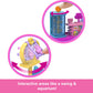 Barbie Mini BarbieLand Collectible Pet Boutique Playset with 1 1/2-Inch Doll, Product Display, Check Out Stand, Pet House & Cat Baskets