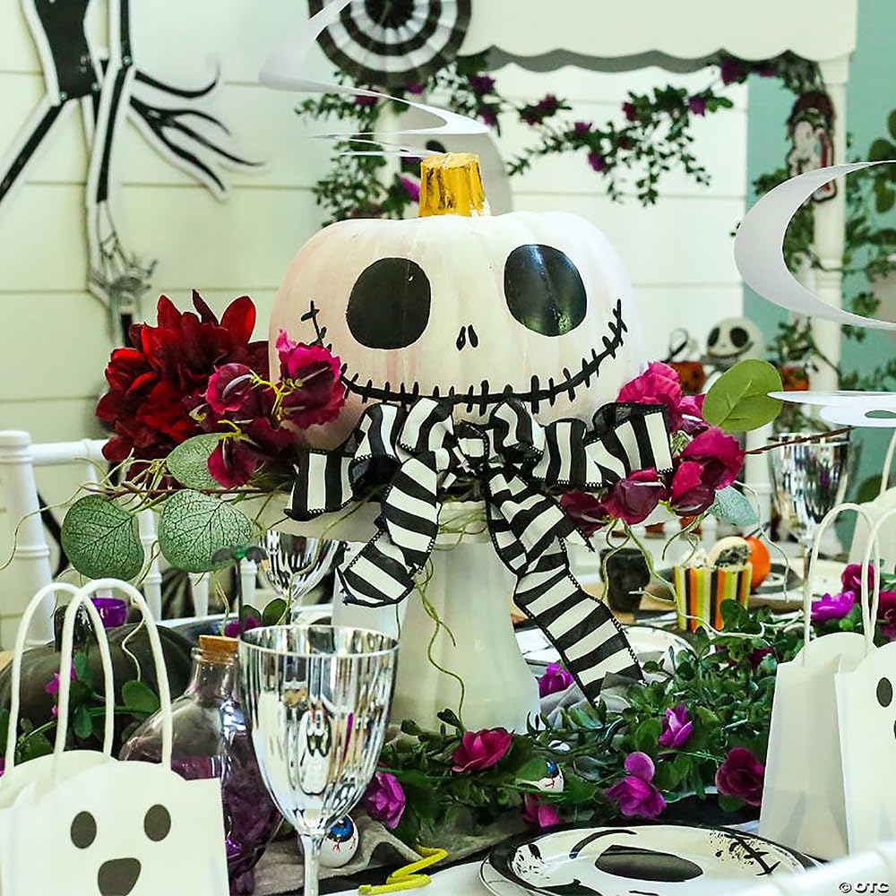 Fun Express White Craft Pumpkin - 5 inch - DIY Halloween and Fall Home Decor