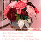 BAZIMA DIY Felt Flower Art Craft Kit, DIY Felt Peony Pot Bonsai Kit,18 Peonies,Floral Gifts