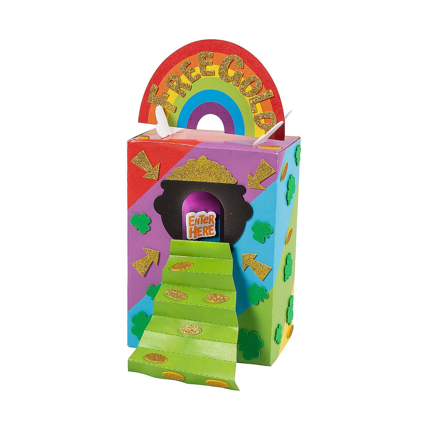 Fun Express 3D Large Leprechaun Trap Craft Kit, Makes 3