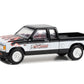 1990 S-15 Sierra Pickup Truck Black and White with Flames Running on Empty Series 16 1/64 Diecast Model Car by Greenlight 41160D