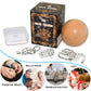 KINGOU Wooden Sphere Puzzle Brain Teaser Toy for Kids and Adults
