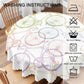 Yibeas Tablecloth Repeat Bicycle Tablecloths 60" Diameter Round Sketch Bike Fun Biking Race Ride Sport Wheel Colorful Tablecloths for Dining Kitchen