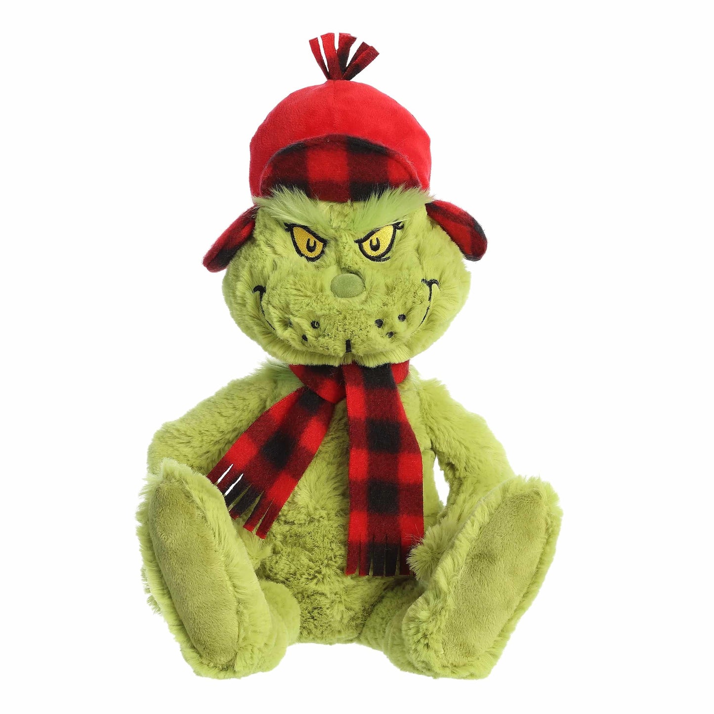 Aurora® Whimsical Dr. Seuss™ Wilderness Grinch Stuffed Animal - Officially Licensed Plush for Imaginative Play - Perfect for Kids and Adults - Green