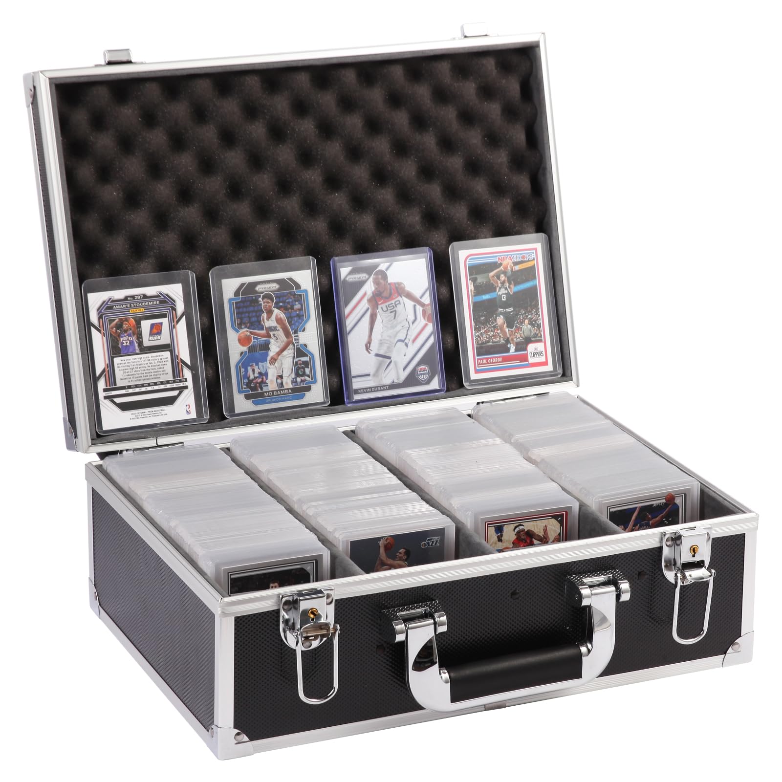 TONYLAIJIANTAO Toploaders Storage Box fits 3" x 4" 35pt Rigid Card, Trading Cards, Sports Cards?Graded Card ? (Holds 500+ Toploaders) (Black)