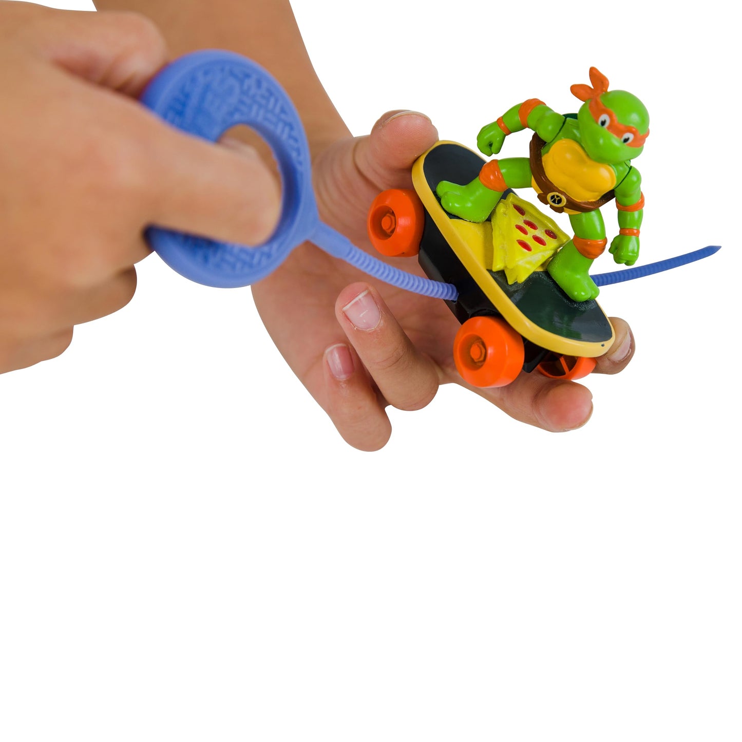 TMNT - Gyro Michelangelo 7cm Stunt Skater Toy - Ninja Turtle Classic Edition - Perform Skate Tricks and Land on All Four Wheels Every Time!