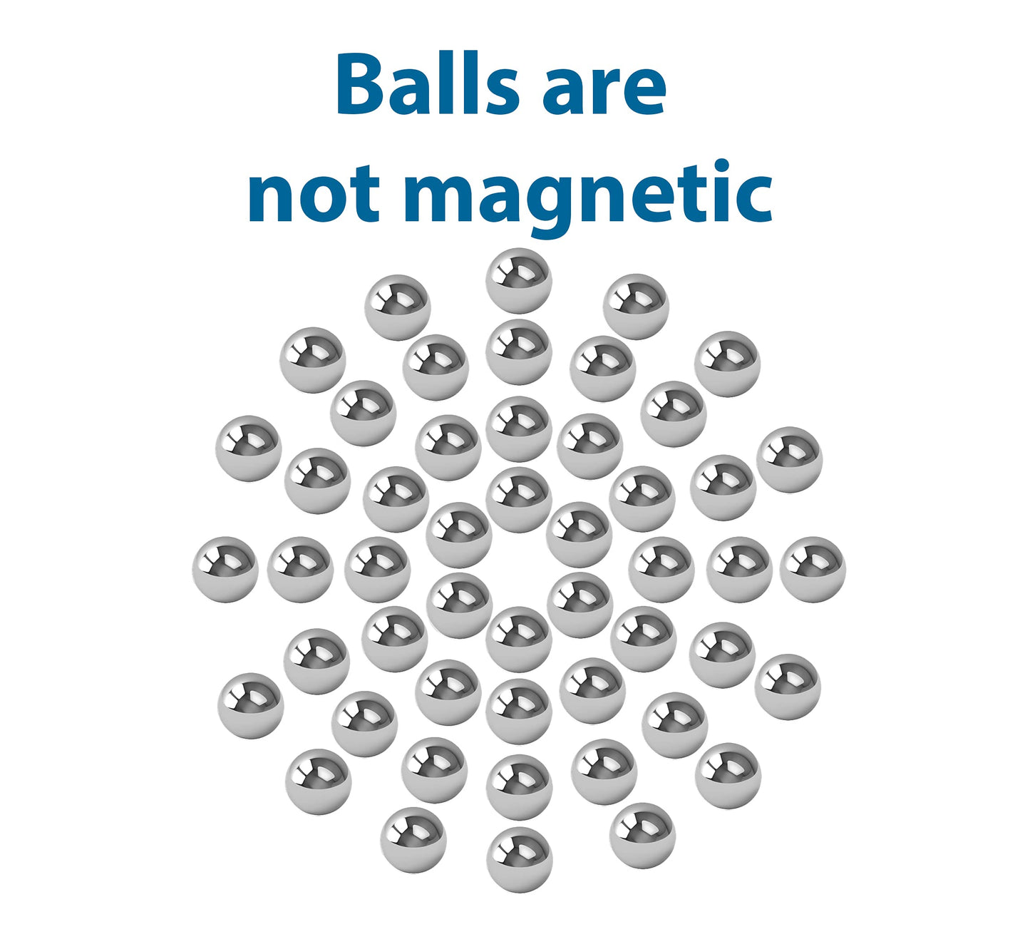 Four Brothers Replacement Balls for Crossfire Game - 9mm Balls - 50 Pack (Non-Magnetic)